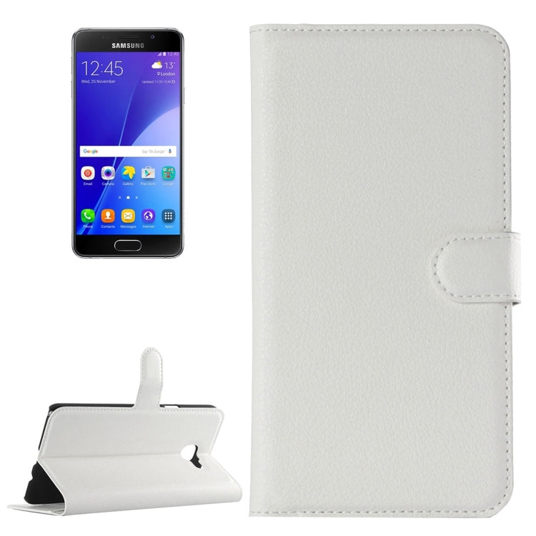 For Galaxy A5 (2016) / A510 Litchi Texture Horizontal Flip Leather Case with Holder & Card Slots & Wallet