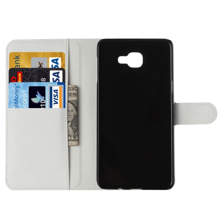 For Galaxy A5 (2016) / A510 Litchi Texture Horizontal Flip Leather Case with Holder & Card Slots & Wallet