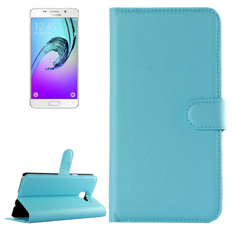 For Galaxy A7 (2016) / A710 Litchi Texture Horizontal Flip Leather Case with Holder & Card Slots & Wallet