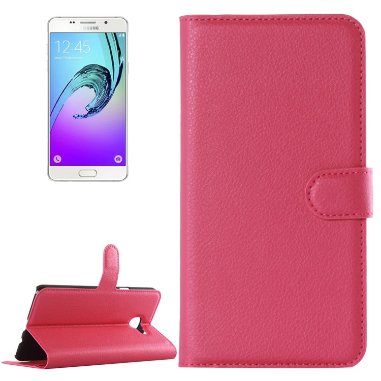 For Galaxy A7 (2016) / A710 Litchi Texture Horizontal Flip Leather Case with Holder & Card Slots & Wallet