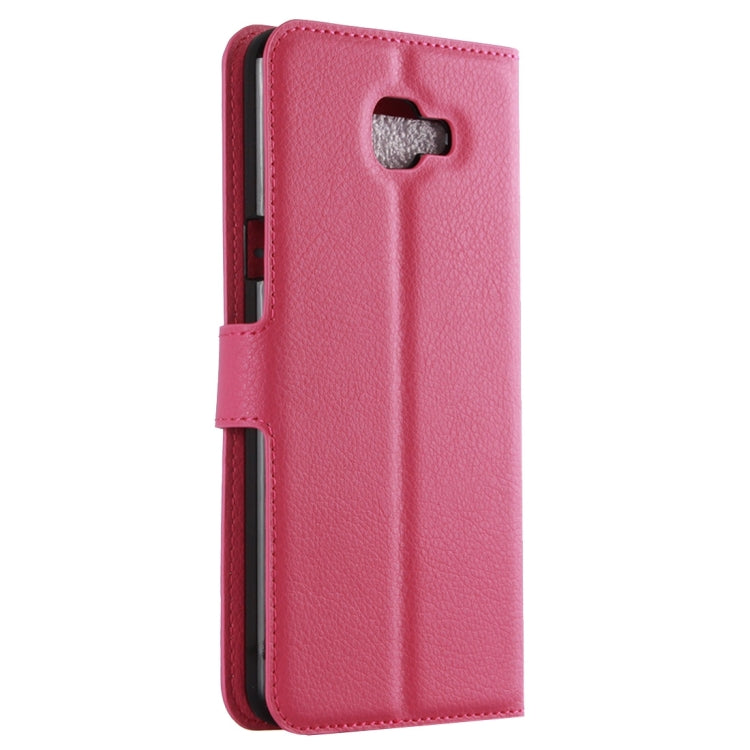 For Galaxy A7 (2016) / A710 Litchi Texture Horizontal Flip Leather Case with Holder & Card Slots & Wallet