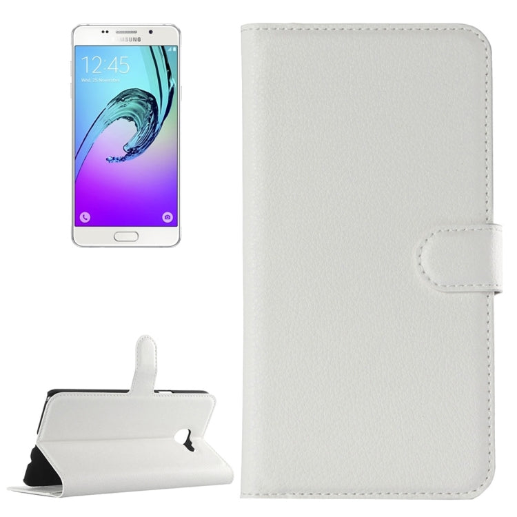 For Galaxy A7 (2016) / A710 Litchi Texture Horizontal Flip Leather Case with Holder & Card Slots & Wallet