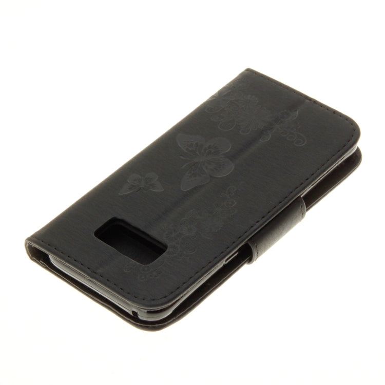 For Galaxy S8 Butterflies Embossing Horizontal Flip Leather Case with Holder & Card Slots & Wallet & Lanyard