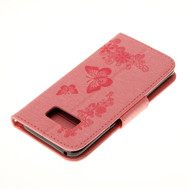 For Galaxy S8 Butterflies Embossing Horizontal Flip Leather Case with Holder & Card Slots & Wallet & Lanyard