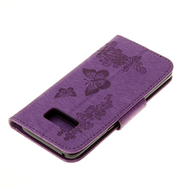 For Galaxy S8 Butterflies Embossing Horizontal Flip Leather Case with Holder & Card Slots & Wallet & Lanyard
