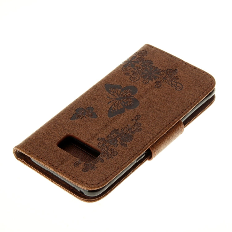 For Galaxy S8 Butterflies Embossing Horizontal Flip Leather Case with Holder & Card Slots & Wallet & Lanyard