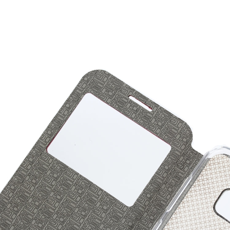 For Galaxy S8 Business Style Frosted Texture Horizontal Flip Leather Case with Call Display ID & SlideUnlock Slip & Holder