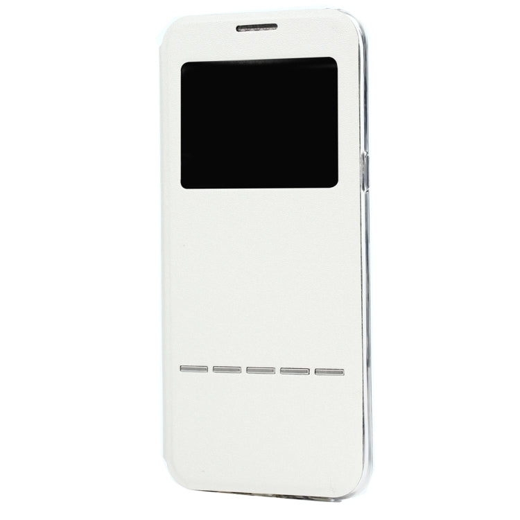 For Galaxy S8 Business Style Frosted Texture Horizontal Flip Leather Case with Call Display ID & SlideUnlock Slip & Holder