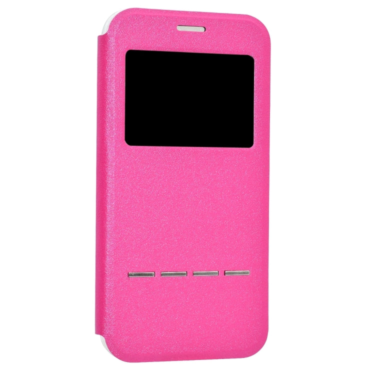 For Galaxy A7 (2017) / A720 Business Style Frosted Texture Horizontal Flip Leather Case with Call Display ID & SlideUnlock Slip & Holder