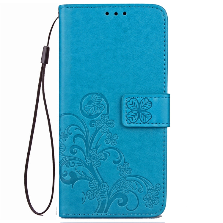 For Galaxy S9 Lucky Clover Pressed Flowers Pattern Horizontal Flip Leather Case with Holder & Card Slots & Wallet & Hand Strap