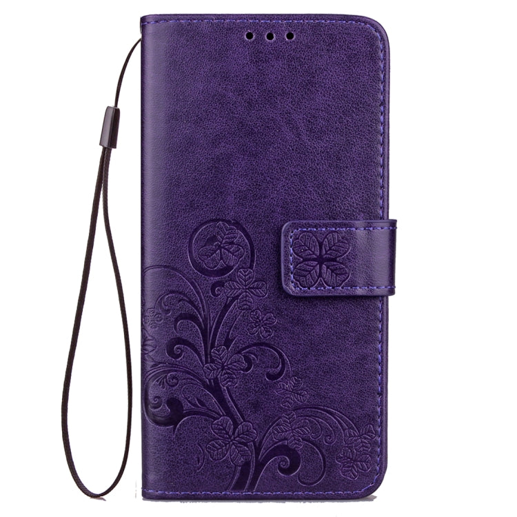 For Galaxy S9 Lucky Clover Pressed Flowers Pattern Horizontal Flip Leather Case with Holder & Card Slots & Wallet & Hand Strap
