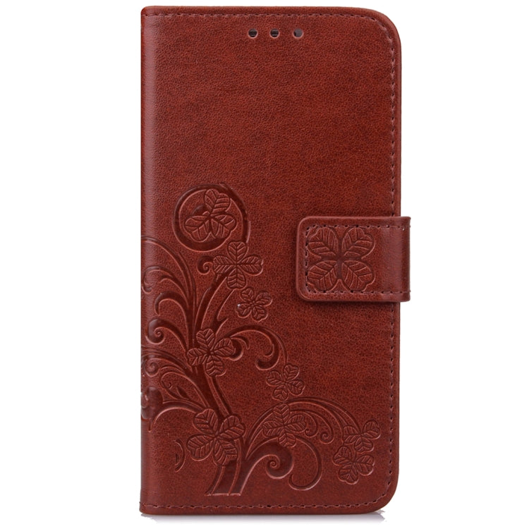 For Galaxy S9 Lucky Clover Pressed Flowers Pattern Horizontal Flip Leather Case with Holder & Card Slots & Wallet & Hand Strap
