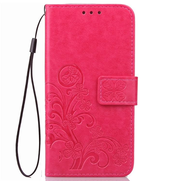 For Galaxy S9+ Lucky Clover Pressed Flowers Pattern Horizontal Flip Leather Case with Holder & Card Slots & Wallet & Hand Strap
