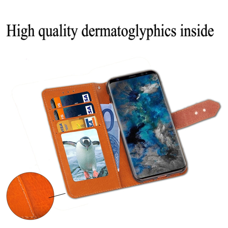 For Galaxy S9+ European Style Embossed Horizontal Flip Leather Case with Holder & Card Slots & Wallet & Photo Frame & Lanyard