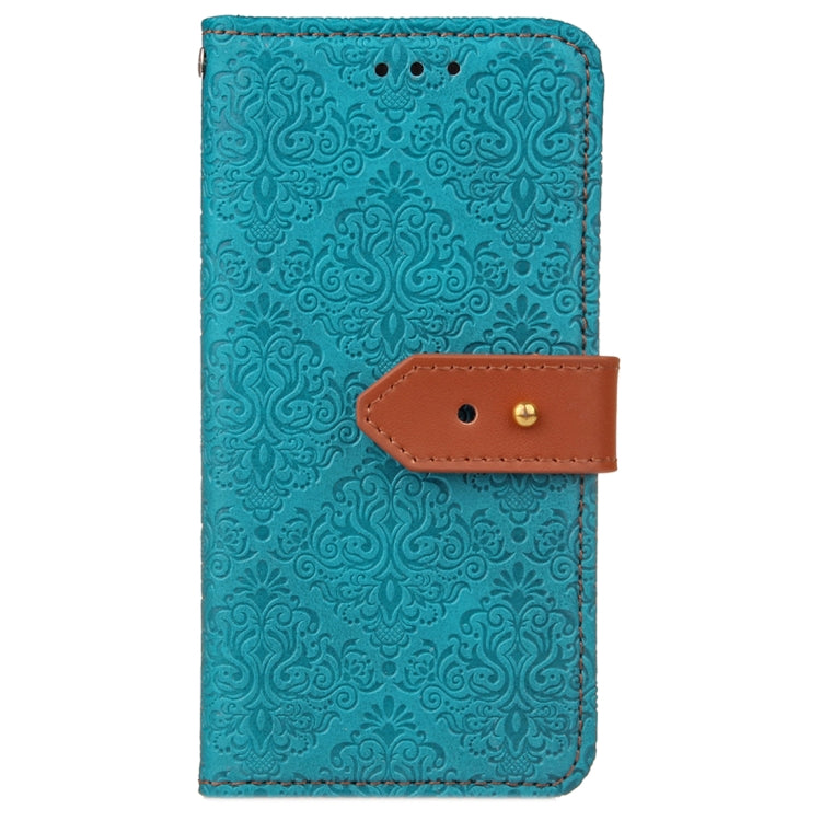 For Galaxy S9+ European Style Embossed Horizontal Flip Leather Case with Holder & Card Slots & Wallet & Photo Frame & Lanyard