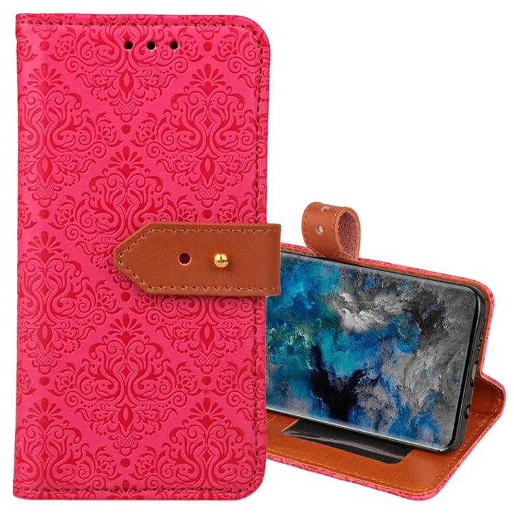 For Galaxy S9+ European Style Embossed Horizontal Flip Leather Case with Holder & Card Slots & Wallet & Photo Frame & Lanyard
