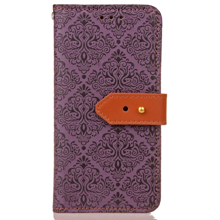 For Galaxy S9+ European Style Embossed Horizontal Flip Leather Case with Holder & Card Slots & Wallet & Photo Frame & Lanyard