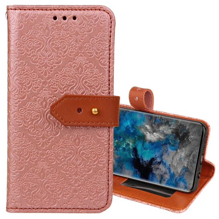 For Galaxy S9+ European Style Embossed Horizontal Flip Leather Case with Holder & Card Slots & Wallet & Photo Frame & Lanyard