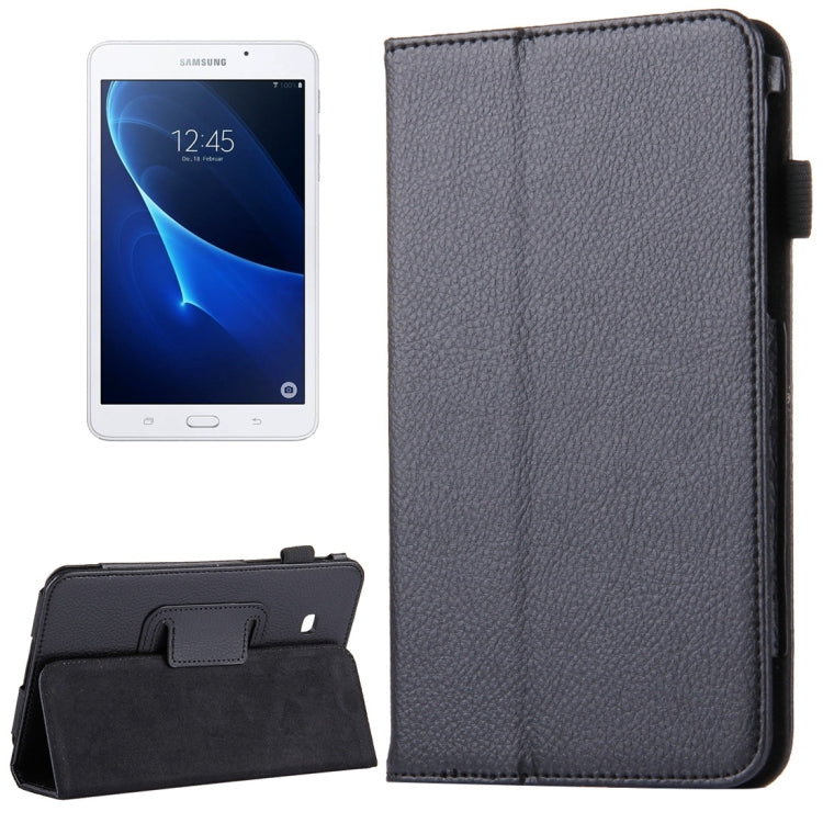 For Galaxy Tab A 7.0 / T280 Litchi Texture Magnetic Horizontal Flip Leather Case with Holder