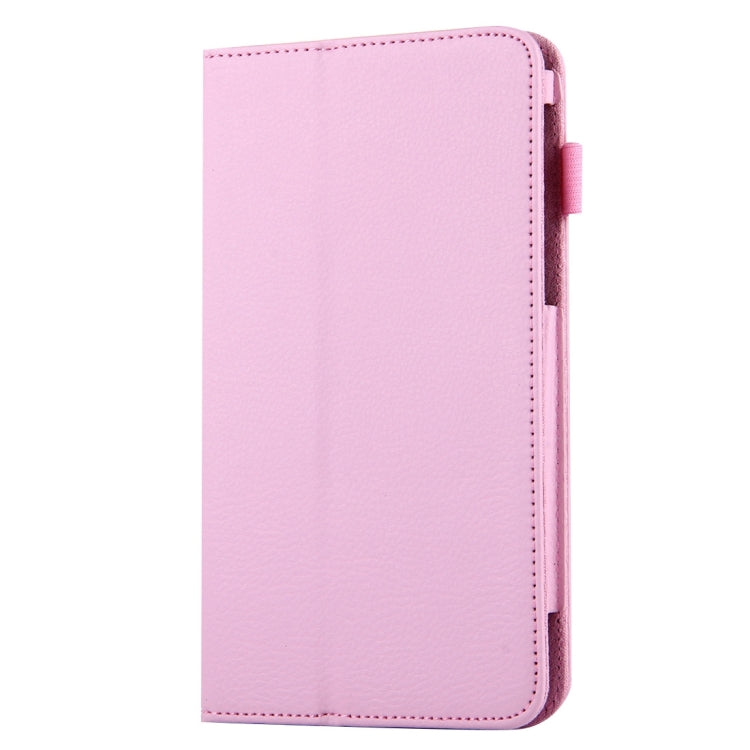 For Galaxy Tab A 7.0 / T280 Litchi Texture Magnetic Horizontal Flip Leather Case with Holder