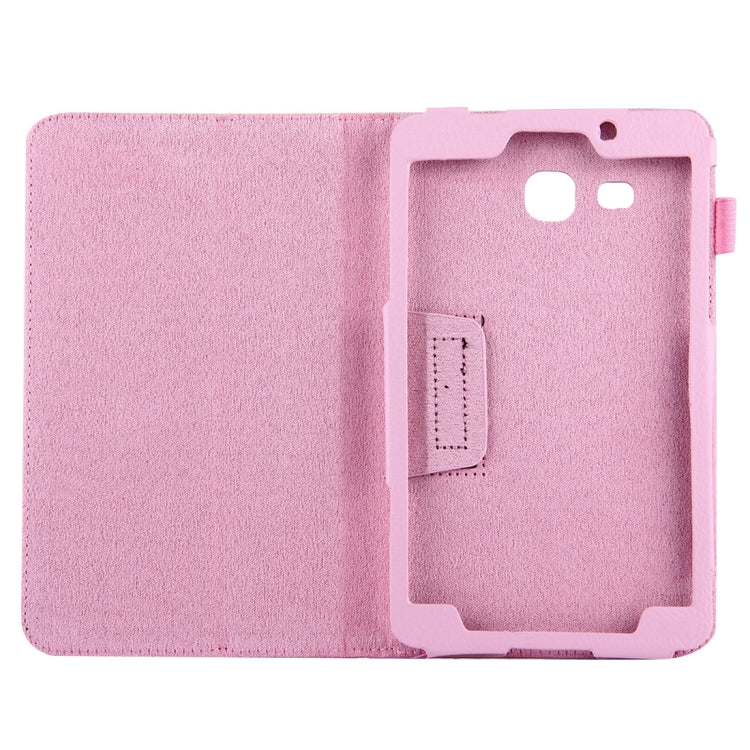 For Galaxy Tab A 7.0 / T280 Litchi Texture Magnetic Horizontal Flip Leather Case with Holder