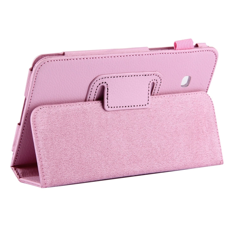 For Galaxy Tab A 7.0 / T280 Litchi Texture Magnetic Horizontal Flip Leather Case with Holder