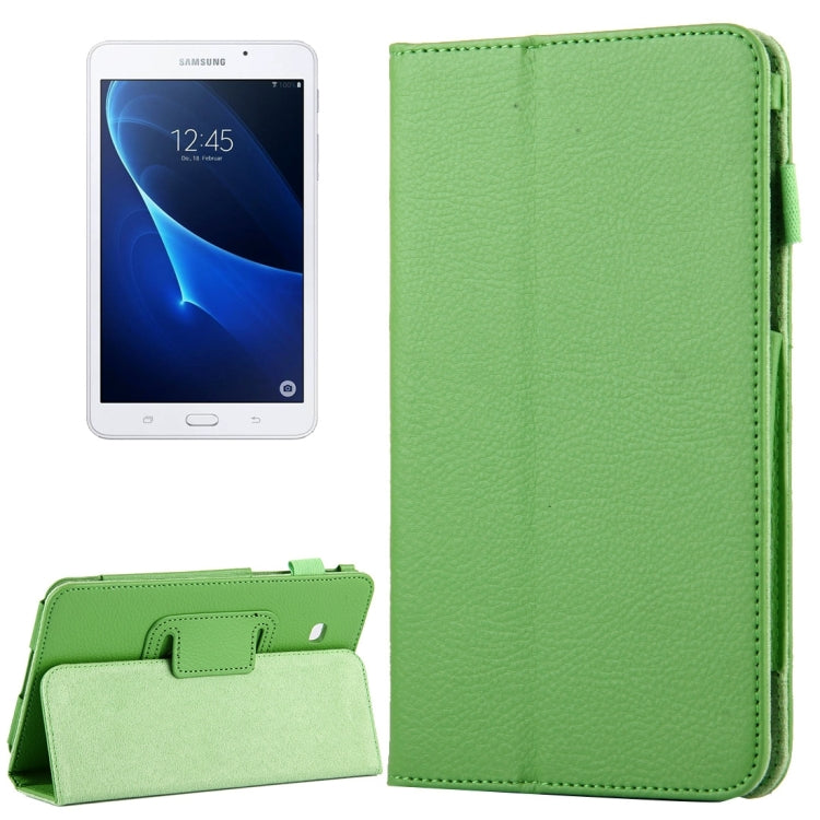 For Galaxy Tab A 7.0 / T280 Litchi Texture Magnetic Horizontal Flip Leather Case with Holder