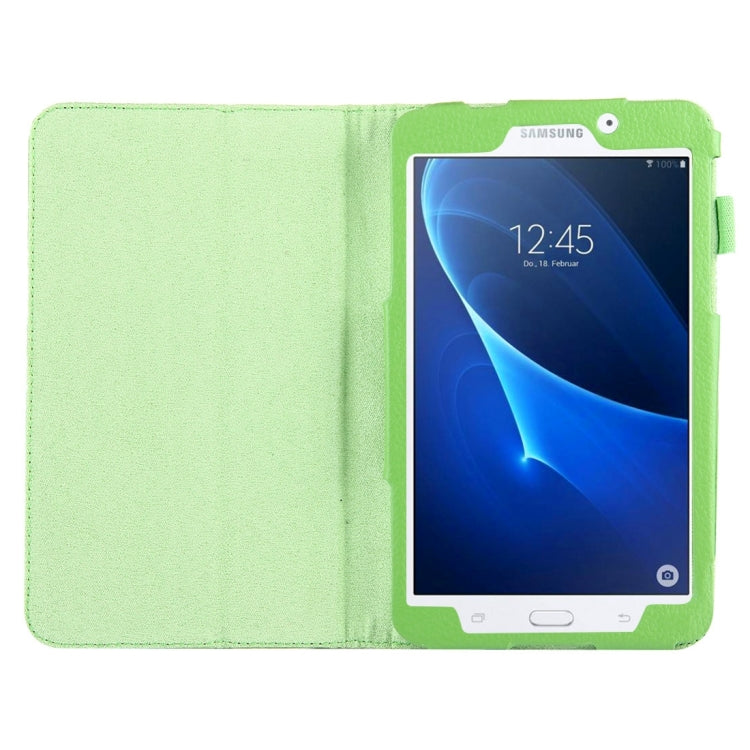 For Galaxy Tab A 7.0 / T280 Litchi Texture Magnetic Horizontal Flip Leather Case with Holder