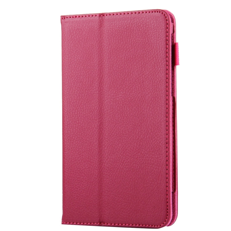 For Galaxy Tab A 7.0 / T280 Litchi Texture Magnetic Horizontal Flip Leather Case with Holder