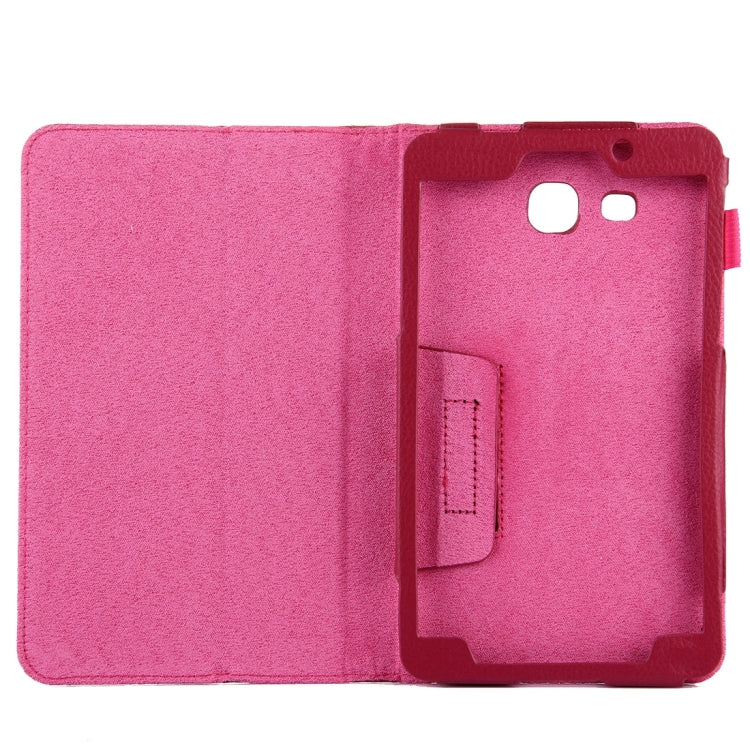 For Galaxy Tab A 7.0 / T280 Litchi Texture Magnetic Horizontal Flip Leather Case with Holder