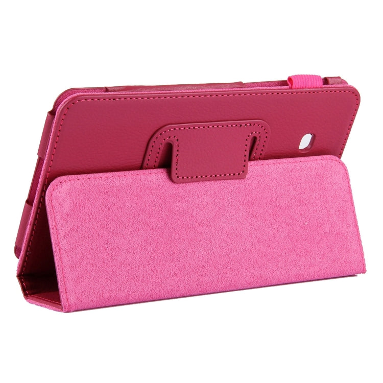 For Galaxy Tab A 7.0 / T280 Litchi Texture Magnetic Horizontal Flip Leather Case with Holder