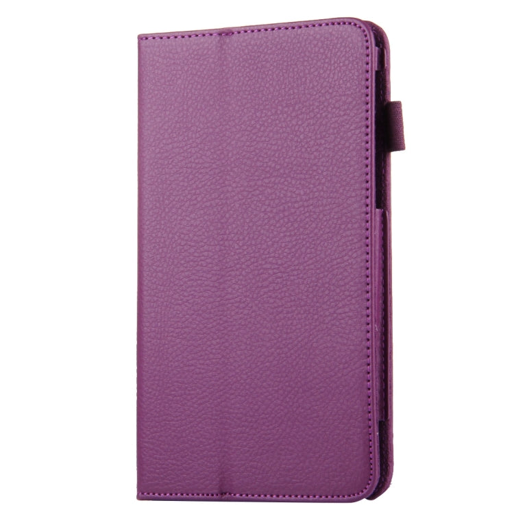 For Galaxy Tab A 7.0 / T280 Litchi Texture Magnetic Horizontal Flip Leather Case with Holder
