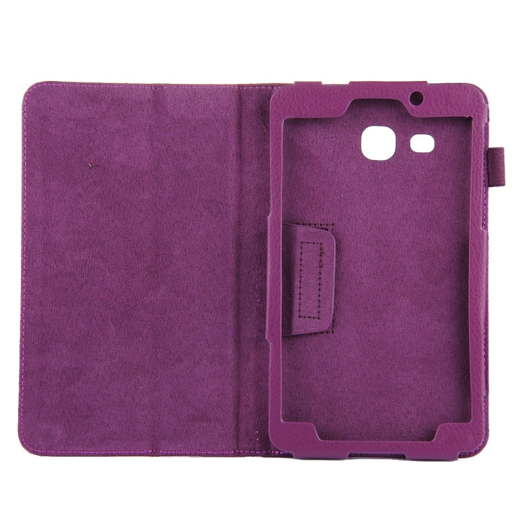 For Galaxy Tab A 7.0 / T280 Litchi Texture Magnetic Horizontal Flip Leather Case with Holder