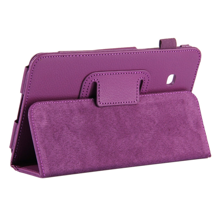 For Galaxy Tab A 7.0 / T280 Litchi Texture Magnetic Horizontal Flip Leather Case with Holder