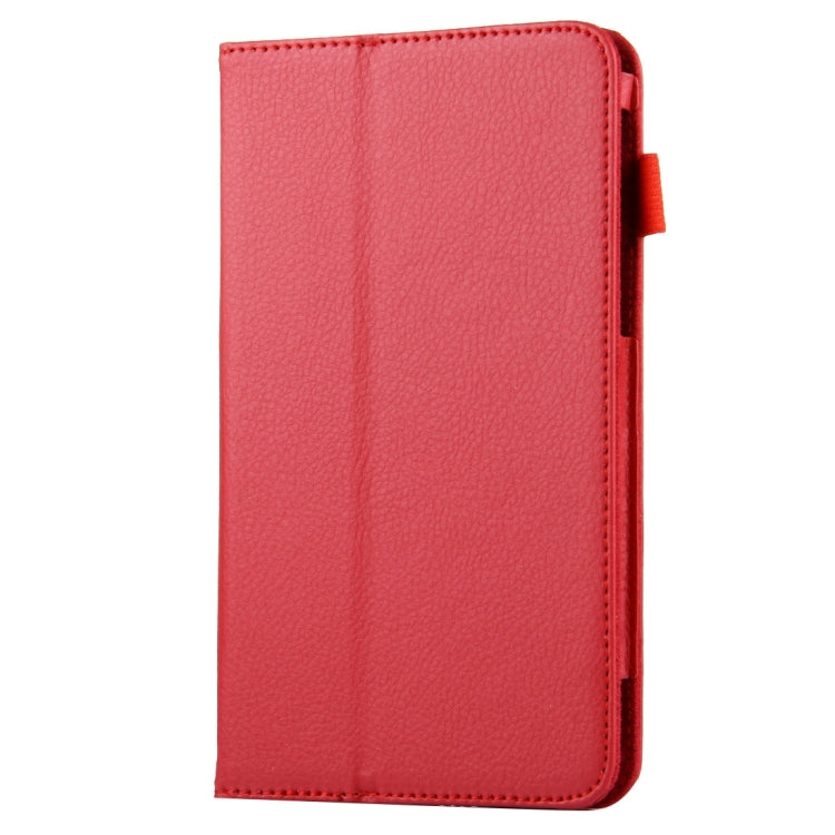 For Galaxy Tab A 7.0 / T280 Litchi Texture Magnetic Horizontal Flip Leather Case with Holder
