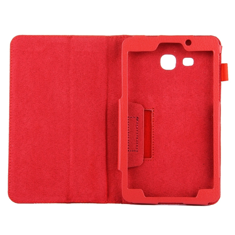 For Galaxy Tab A 7.0 / T280 Litchi Texture Magnetic Horizontal Flip Leather Case with Holder