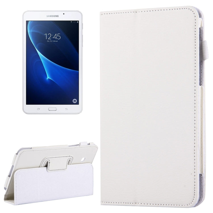 For Galaxy Tab A 7.0 / T280 Litchi Texture Magnetic Horizontal Flip Leather Case with Holder