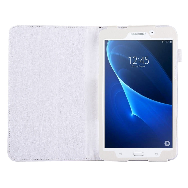 For Galaxy Tab A 7.0 / T280 Litchi Texture Magnetic Horizontal Flip Leather Case with Holder