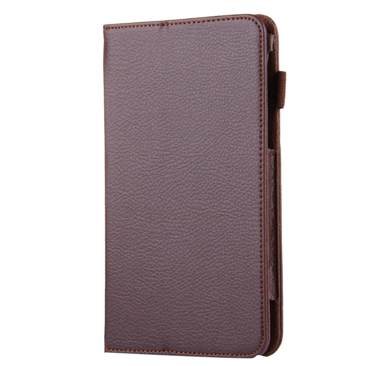 For Galaxy Tab A 7.0 / T280 Litchi Texture Magnetic Horizontal Flip Leather Case with Holder