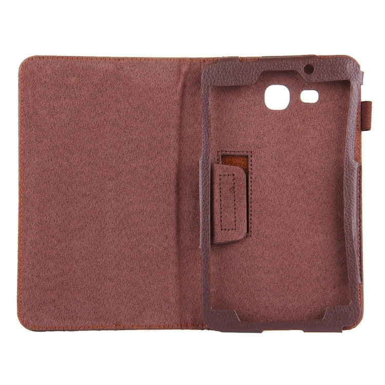 For Galaxy Tab A 7.0 / T280 Litchi Texture Magnetic Horizontal Flip Leather Case with Holder