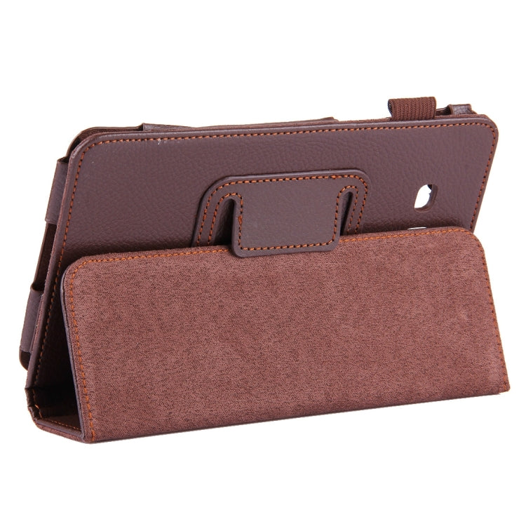 For Galaxy Tab A 7.0 / T280 Litchi Texture Magnetic Horizontal Flip Leather Case with Holder
