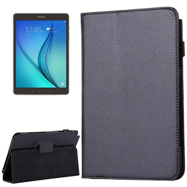 For Galaxy Tab A 8.0 / T350 Litchi Texture Magnetic Horizontal Flip Leather Case with Holder
