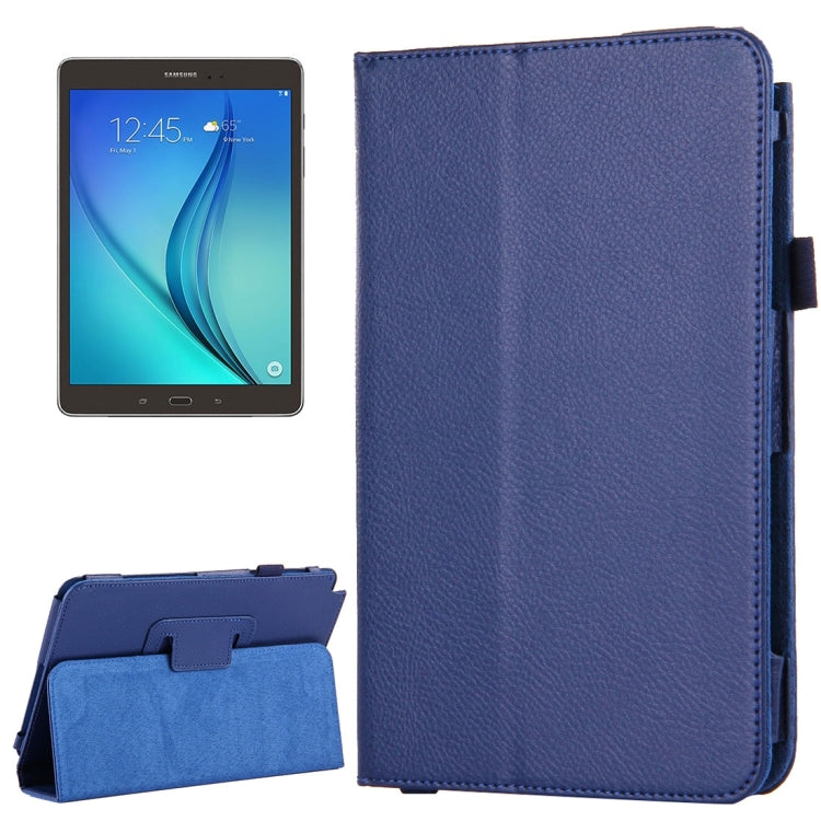 For Galaxy Tab A 8.0 / T350 Litchi Texture Magnetic Horizontal Flip Leather Case with Holder