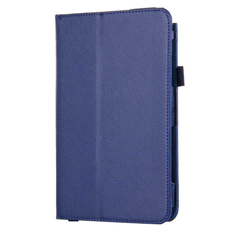 For Galaxy Tab A 8.0 / T350 Litchi Texture Magnetic Horizontal Flip Leather Case with Holder