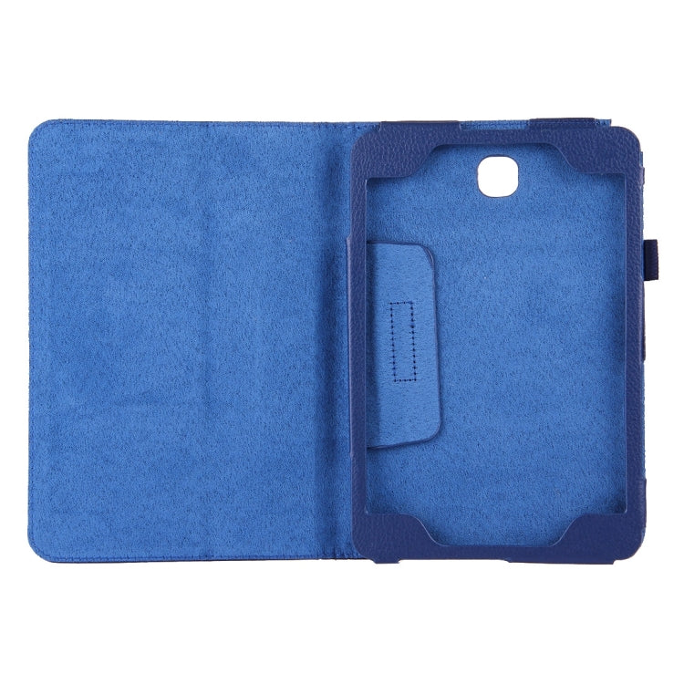 For Galaxy Tab A 8.0 / T350 Litchi Texture Magnetic Horizontal Flip Leather Case with Holder