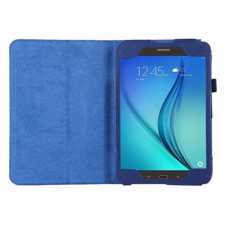 For Galaxy Tab A 8.0 / T350 Litchi Texture Magnetic Horizontal Flip Leather Case with Holder