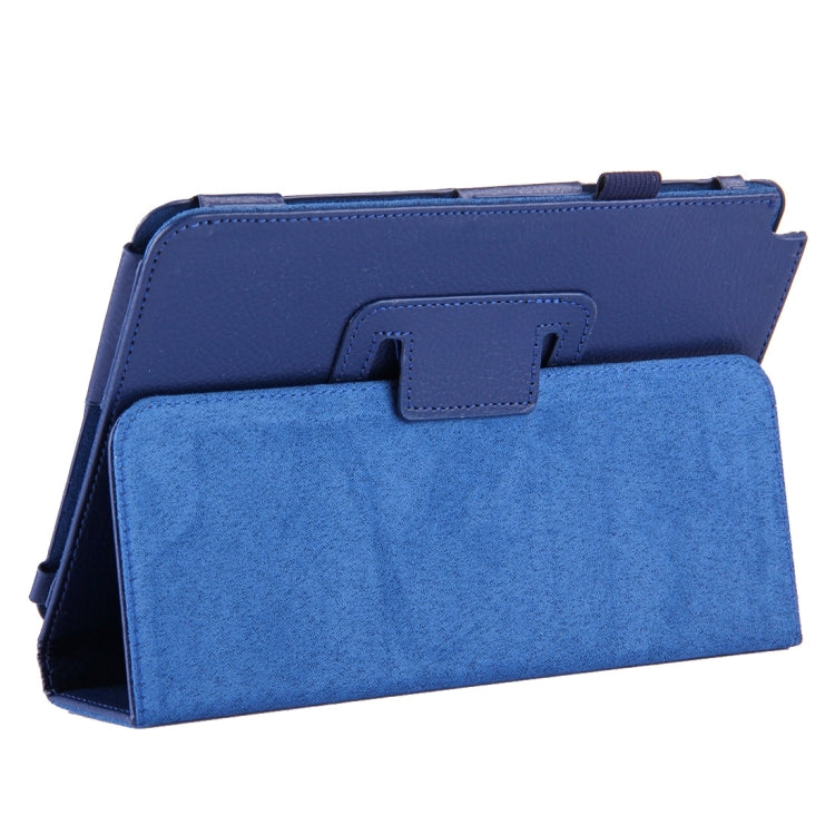 For Galaxy Tab A 8.0 / T350 Litchi Texture Magnetic Horizontal Flip Leather Case with Holder