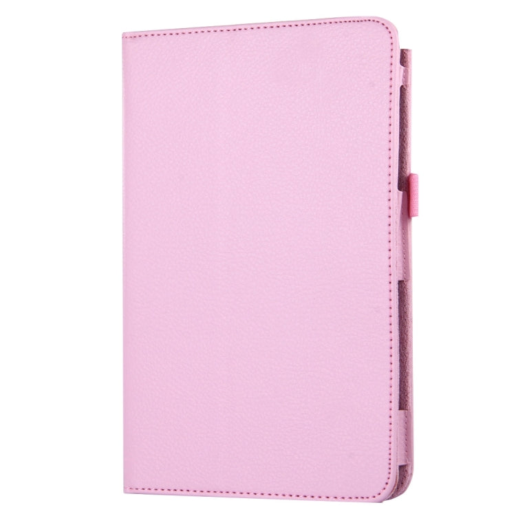 For Galaxy Tab A 8.0 / T350 Litchi Texture Magnetic Horizontal Flip Leather Case with Holder