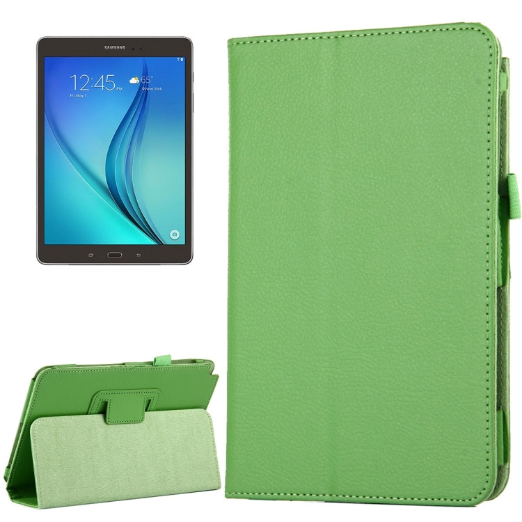 For Galaxy Tab A 8.0 / T350 Litchi Texture Magnetic Horizontal Flip Leather Case with Holder