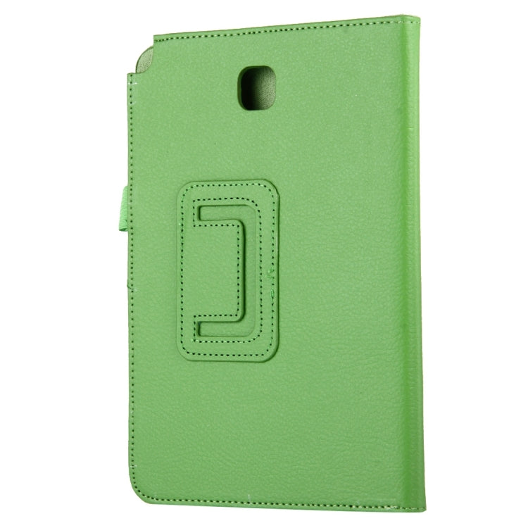 For Galaxy Tab A 8.0 / T350 Litchi Texture Magnetic Horizontal Flip Leather Case with Holder